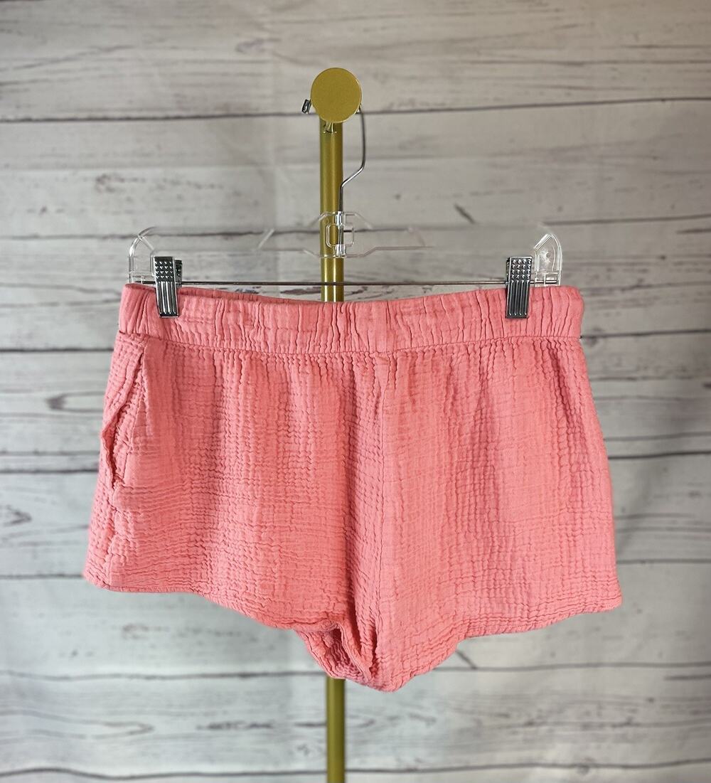 Lake Gauze Lounge Shorts Women’s M Pink Cotton Modal Elastic Waist Sleepwear